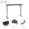 Bestar Bestar Upstand 30” x 60” Standing Desk in bark grey 175869-000047 - alternate 7